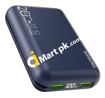 Aohkong 20000Mah Power Bank 22.5W Pd & Qc 3.0 Usb C Portable Charger Fast Charging With Led Display